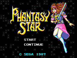 Phantasy Star (Japan) Title Screen